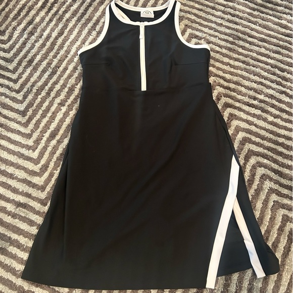 SAGE Collective Women's Active Dress with Shorts, Black, Size M - Picture 2 of 6